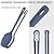 ChefAide 5 Pieces Silicone Spatula Set, Food Grade Rubber Spatula, Upgrade Strong Handle with Ergonomic Grip, Heat Resistant Up to 600°F for Nonstick Cookware, Cooking