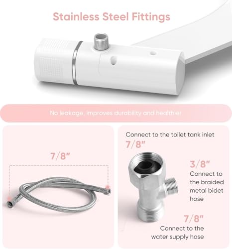 Ultra-Slim Bidet Attachment, Posterior&Feminine Wash-(Retractable Dual