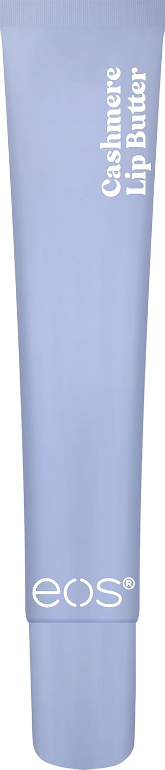 eos Cashmere Lip Butter - Vanilla Cashmere, Plumping Peptides, Smoothing, eos Lip Butter, Shea Butter, Lip Mask, Lip Moisturizer, Soft Lips, 0.35 fl oz