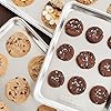 Nordic Ware Naturals 3 Piece Set - USA Made Aluminum Commercial Quality Sheet Pan for Baking or Roasting, Encapsulated Galvanized Steel Rim Prevents Warping; Half Sheet, Jelly Roll and Quarter Sheet