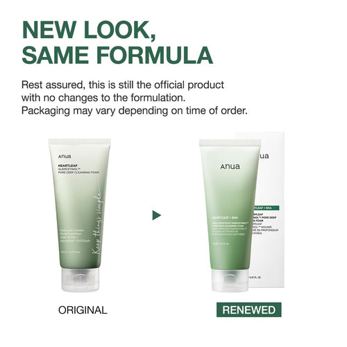 Anua Heartleaf Quercetinol Pore Deep Cleansing Foam, Face wash for Pore Refining Cleanser, Hydrating Daily Facial Cleanser For Double Cleansing, Gentle Foaming with BHA, Korean Skincare, 5.07 fl.oz.