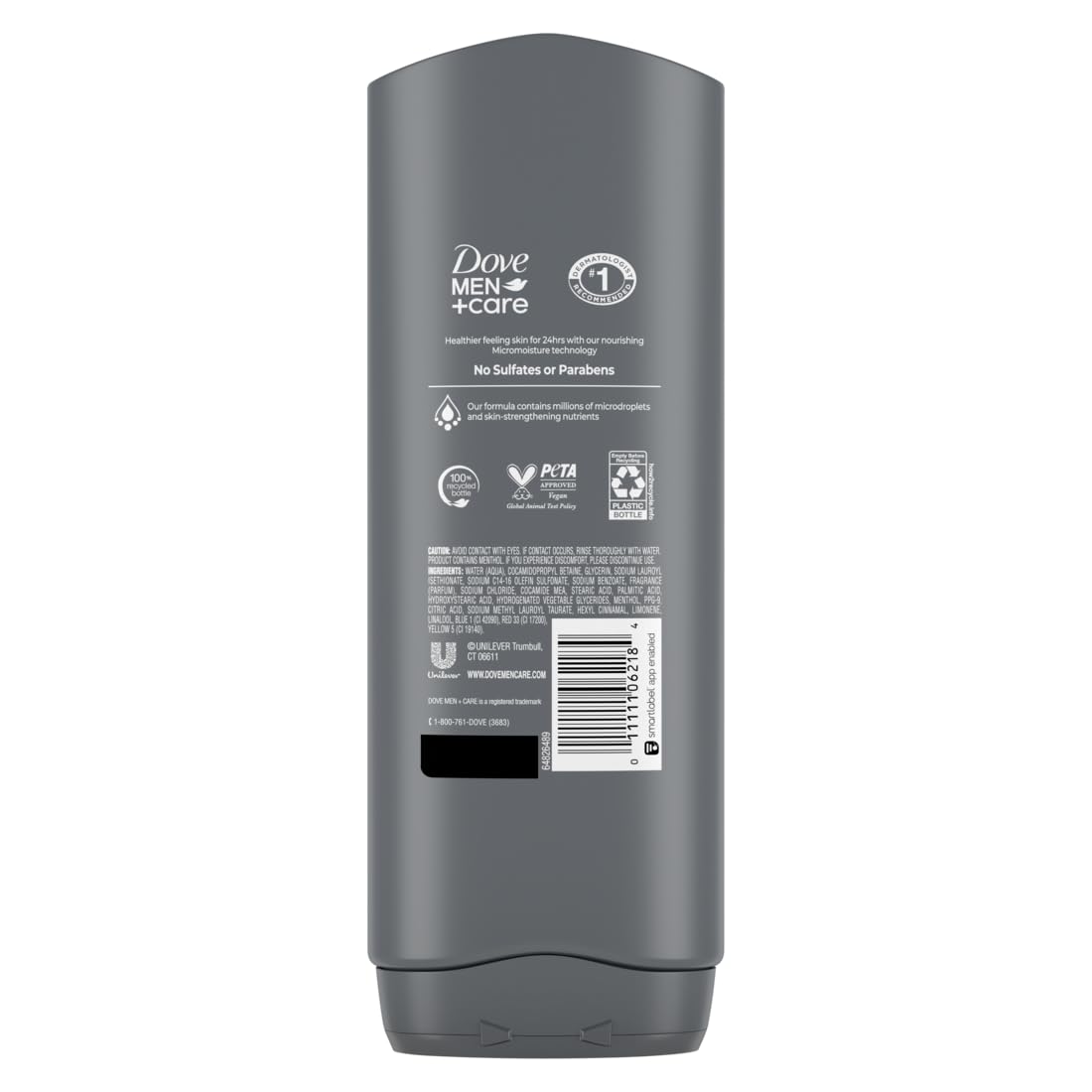 DOVE Men + Care Body Wash and Face for Fresh, Healthy-Feeling Skin Extra Fresh Cleanser That Effectively Washes Away Bacteria While Nourishing Your 13.5 oz