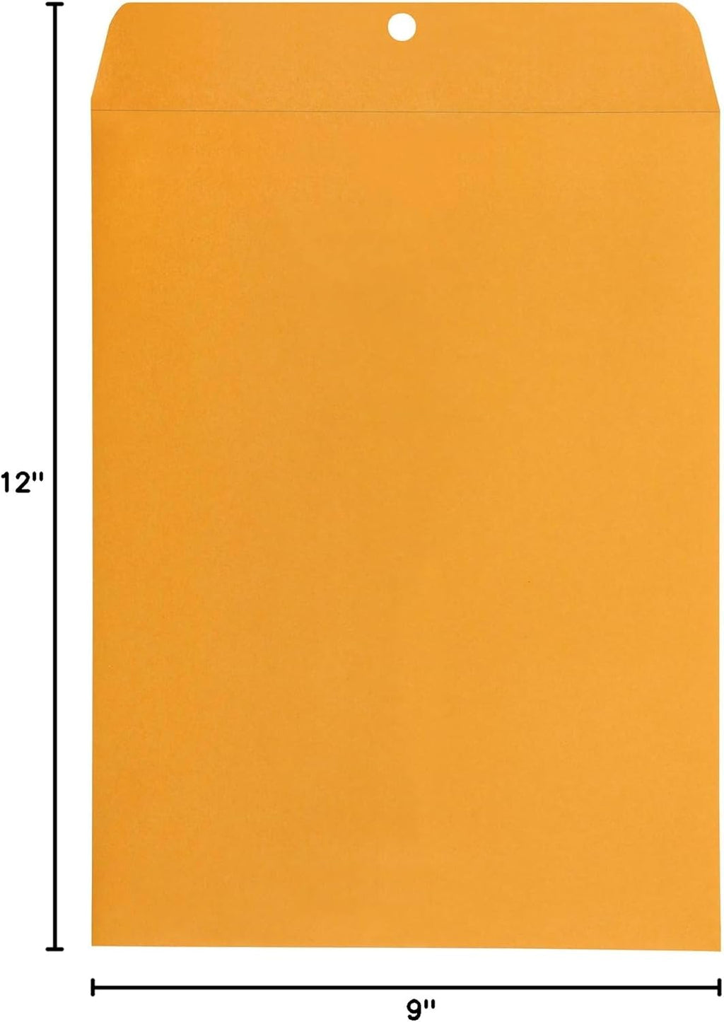 Amazon Basics Clasp Kraft Envelopes for Documents, Gummed Mailing Envelope, 9" x 12", 100-Pack