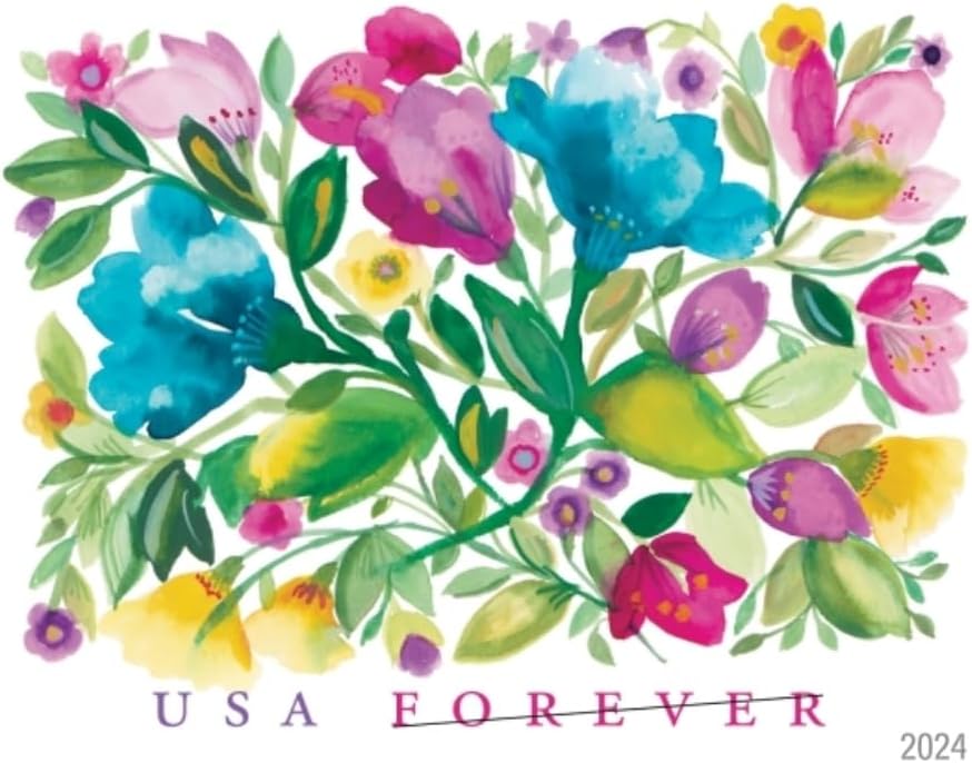 United States Postal Service Celebration Blooms (Sheet of 20) Forever Postage Stamps Scott #5849