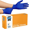 Inspire Cobalt Blue Nitrile Disposable Gloves | 4.5 Nitrile Safety Medical Exam Cooking Cleaning Disposable Gloves