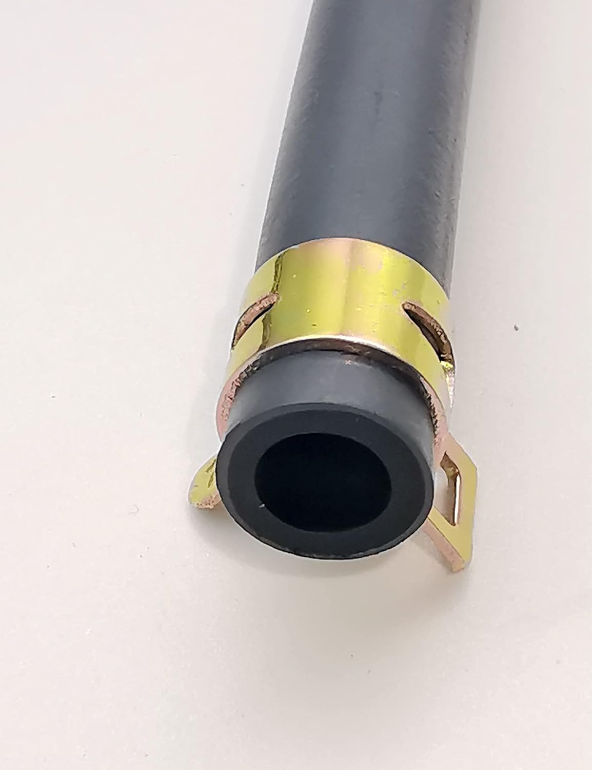 YAMAKATO 10 Feet 1/4 Inch ID Fuel Line Hose for Kawasaki Kohler Briggs & Stratton Small Gas Diesel Powersports Engines and Generators w/ 20 Clamp Rubber Black