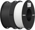 Creality 2kg Black & White PLA 1.75mm Filament Bundle for 3D Printing with No-Tangling Strong Bonding and Overhang Performance, Accuracy +/- 0.02mm