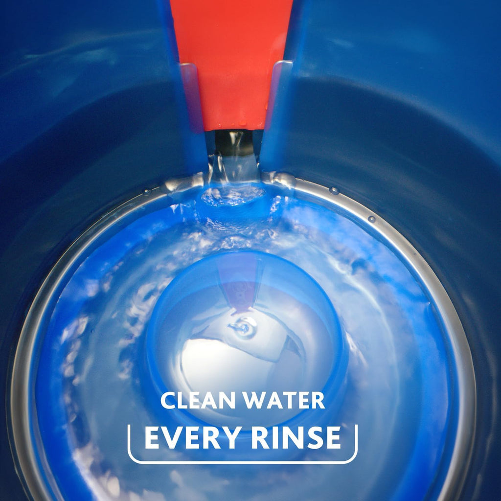 O-Cedar RinseClean Spin Mop & Bucket System | Clean with Water | Removes 99% of Bacteria