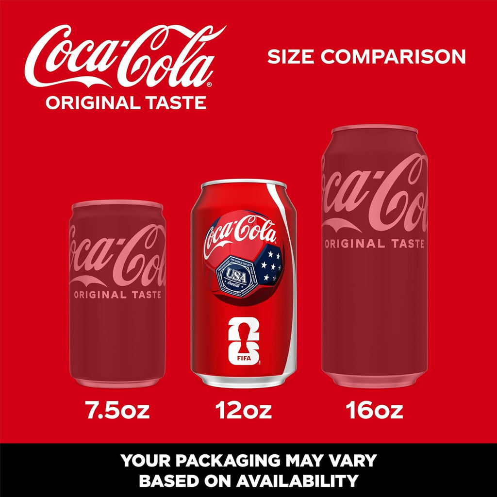 Coca-Cola Fridge Pack Soda Soft Drink, 12 fl oz Cans, 12 Pack - Classic Cola Soda Cans