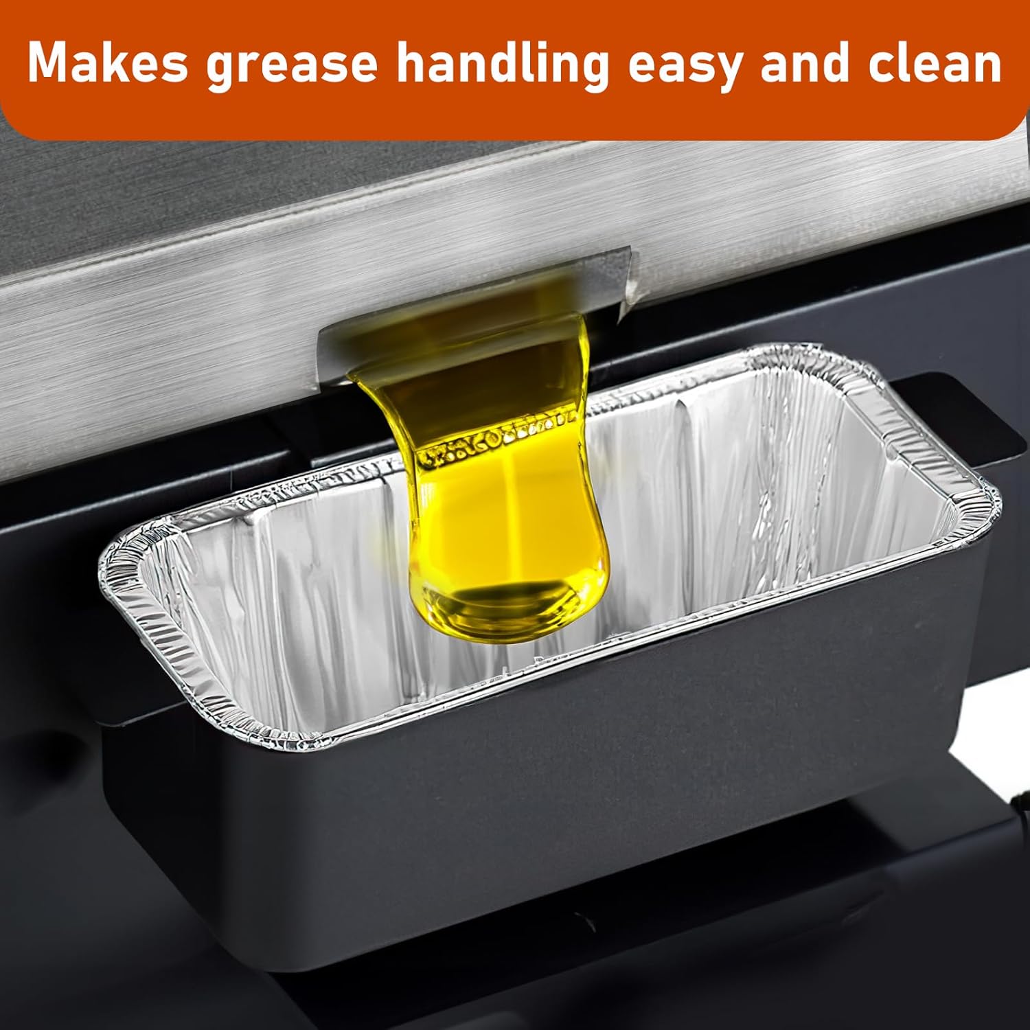 Grease Cup Liners Compatible with Blackstone Griddle 5017 - Griddle Accessories, Disposable Grill Tray, Aluminum Foil Drip Pan Grease Catcher Cup Liner for 17, 22, 28, 36 Inch (30 Pack)