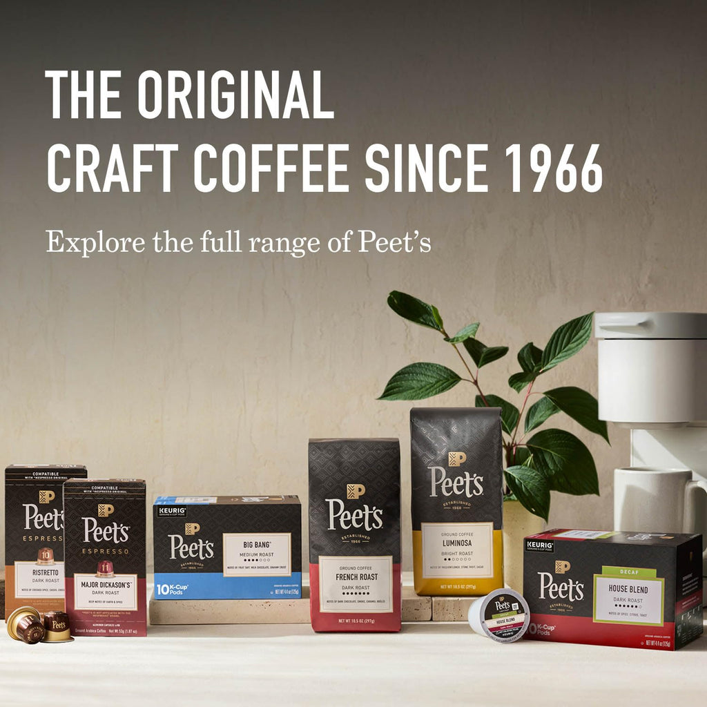 Peet's Coffee, Dark Roast Keurig K-Cup Pods, 100% Arabica Coffee - Major Dickason's Blend 75 Count (1 Box of 75 Pods)