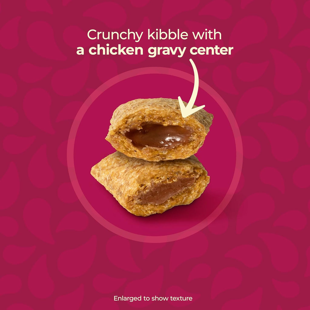 Meow Mix Gravy Bursts, Savory Chicken Flavor Mix, Gravy Filled Dry Cat Food