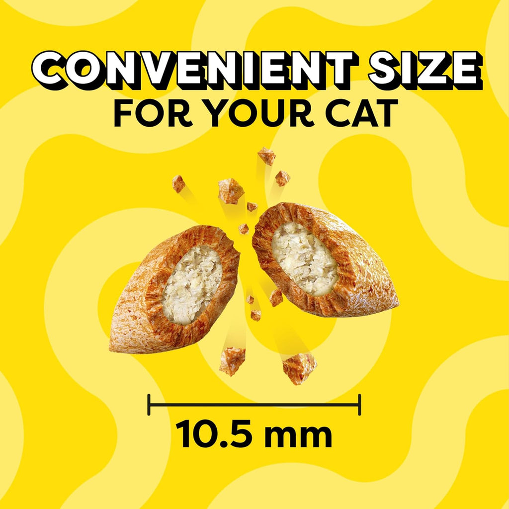 Temptations Cat Treats MixUps Surfer's Delight, Tuna, Shrimp, Salmon Flavor, Crunchy and Soft Cat Treats, 16 oz. Tub