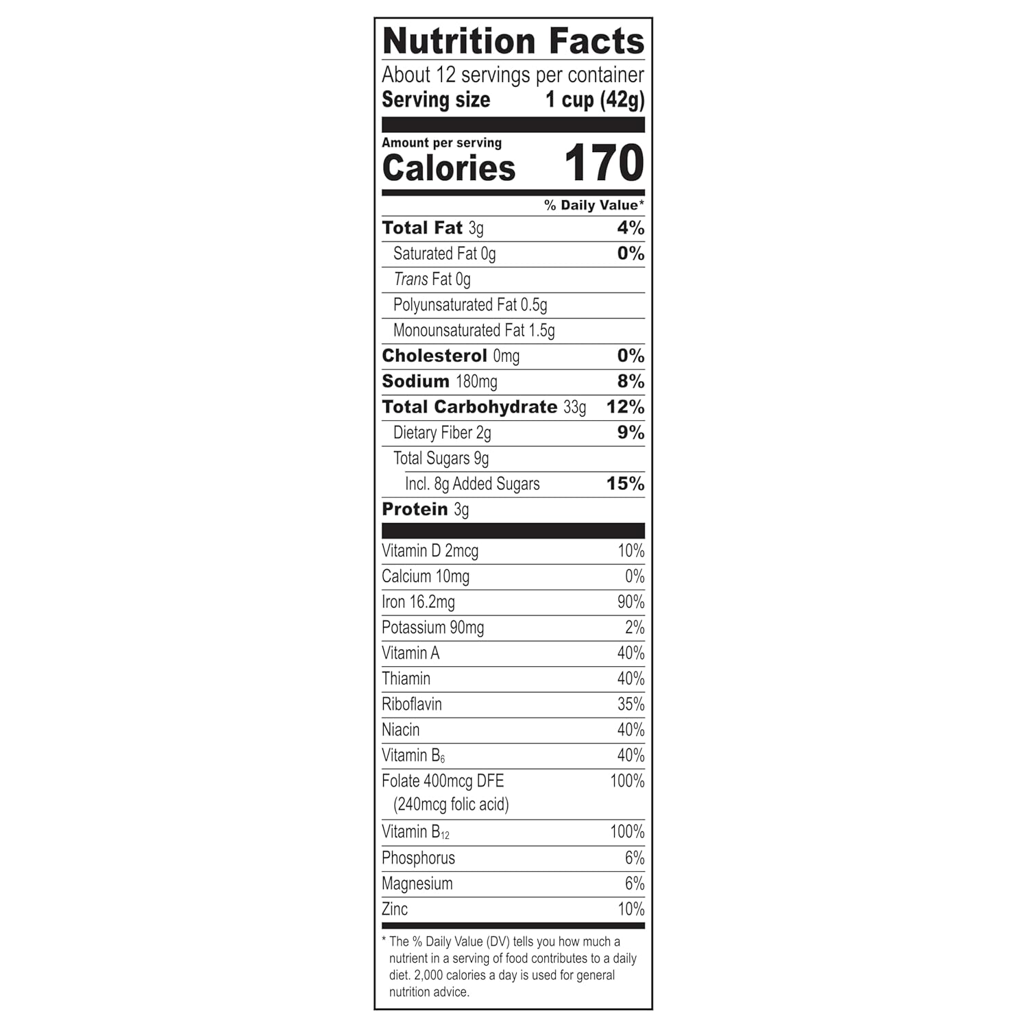 Honey Bunches of Oats with Almonds Breakfast Cereal, Almond Cereal with Oats and Granola Clusters, Family Size 18 oz Box