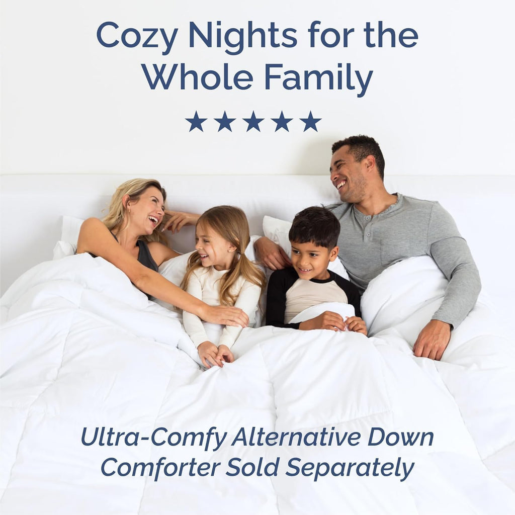 Queen Size 4 Piece Sheet Set - Comfy Breathable & Cooling Bed Sheets Set - Hotel Luxury Bedding for Women, Men, Kids, Teens, Boys & Girls - Deep Pockets, Ultra-Soft, Wrinkle Free - Oeko-Tex - White