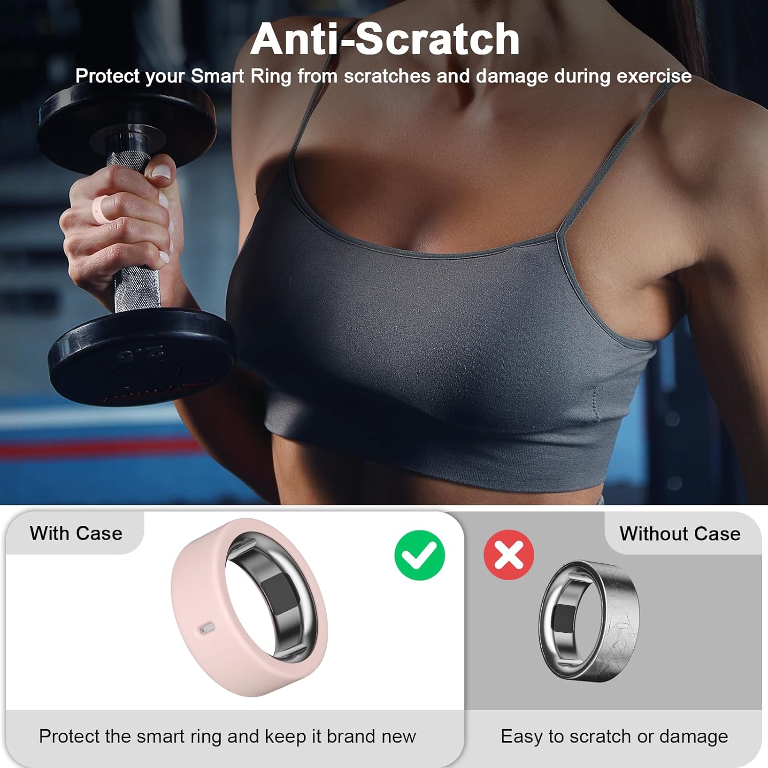 10 Pack Ring Cover Compatible with Oura Ring Gen 4/4 Ceramic, Oura Ring Gen 3 Horizon/Heritage, Support Charging with Cover on, Anti-Scratch Elastic Silicone Ring Protector for Men Women Working Out