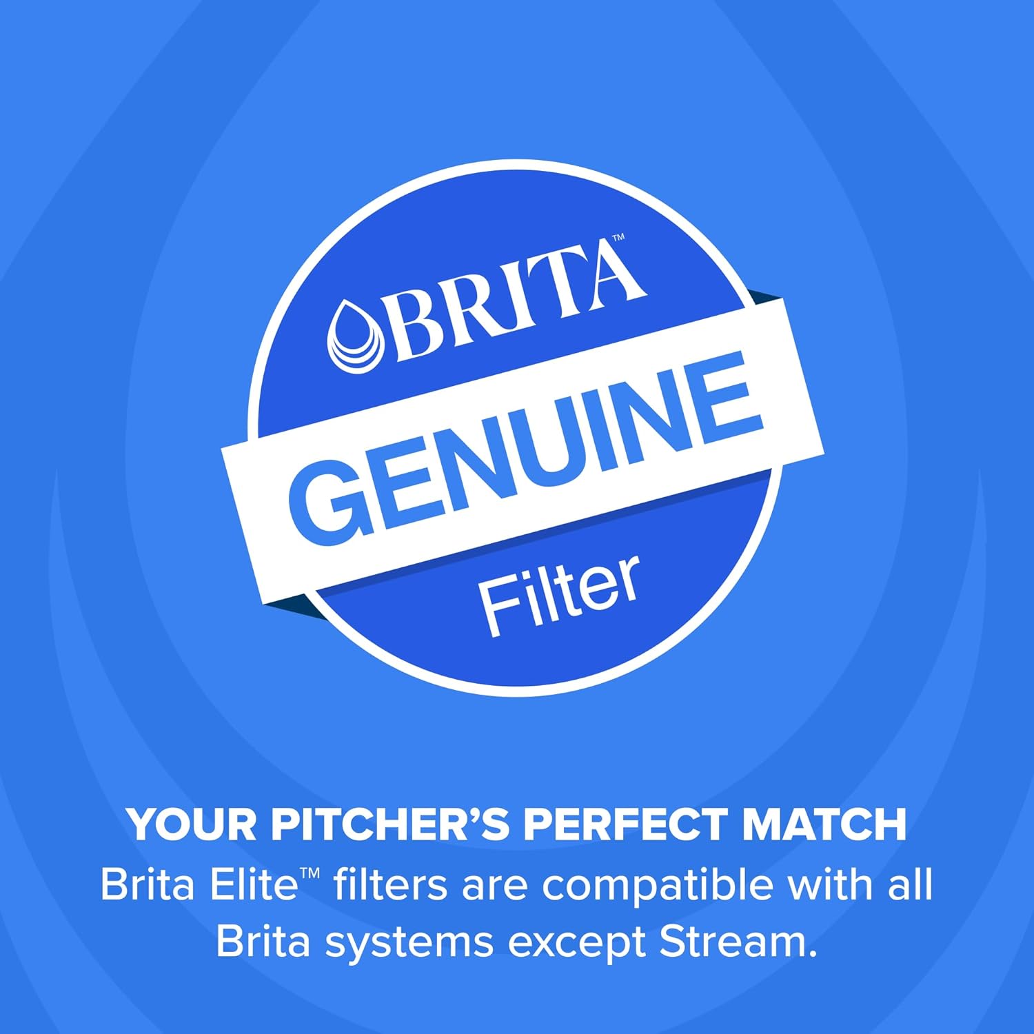 Brita Filter Replacements for Water Pitchers and Dispensers, Elite, NSF Certified to Remove 99% of Lead, 2 Count, Blue