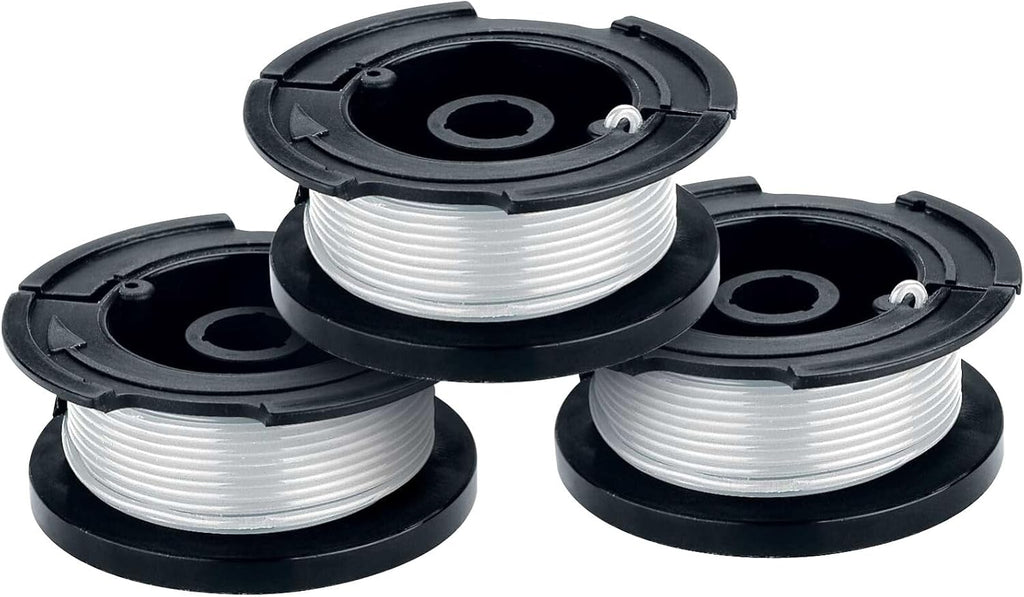 BLACK+DECKER Weed Eater String, Trimmer Line, 3-Pack, 30-Feet of Replacement Spool, 0.065-Inch Diameter (AF1003ZP)