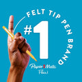Paper Mate Flair Felt Tip Pens, Medium Point (0.7mm), 12 Count - For Arts & Crafts, Note-Taking, Journaling, School Supplies for Teachers & Students