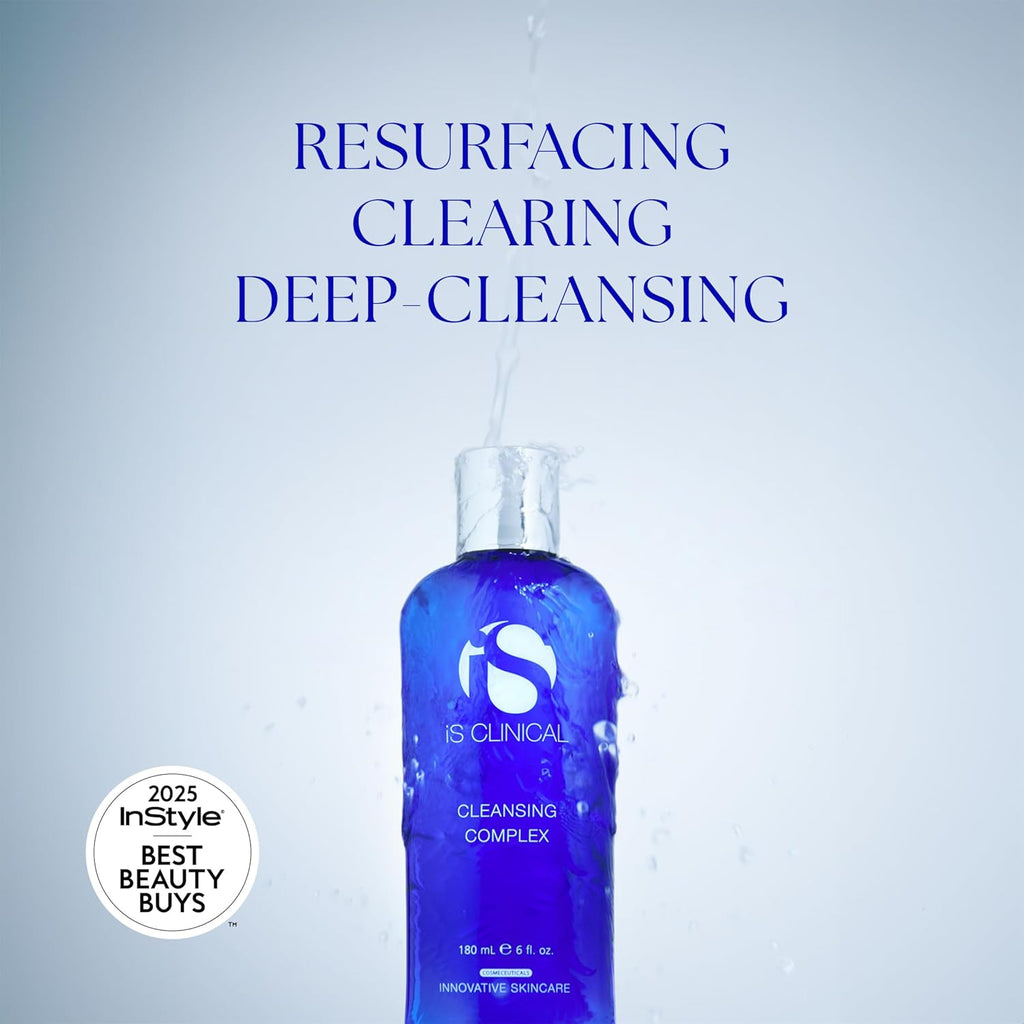 iS CLINICAL Cleansing Complex, 3in1 Gentle deep pore cleanser Face Wash and Makeup remover, Helps Acne-Prone skin