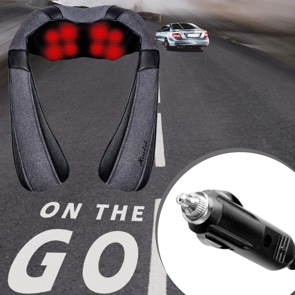 Mirakel Mothers Day Gifts for Mom Wife Women, Neck Massager for Pain Relief Deep Tissue, Electric Shiatsu Shoulder & Back Massager with Heat, Fathers Day Dad Gifts for Husband Men (NOT Cordless)