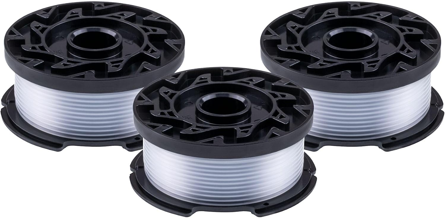 BLACK+DECKER Weed Eater String, Trimmer Line, 3-Pack, 30-Feet of Replacement Spool, 0.065-Inch Diameter (AF1003ZP)