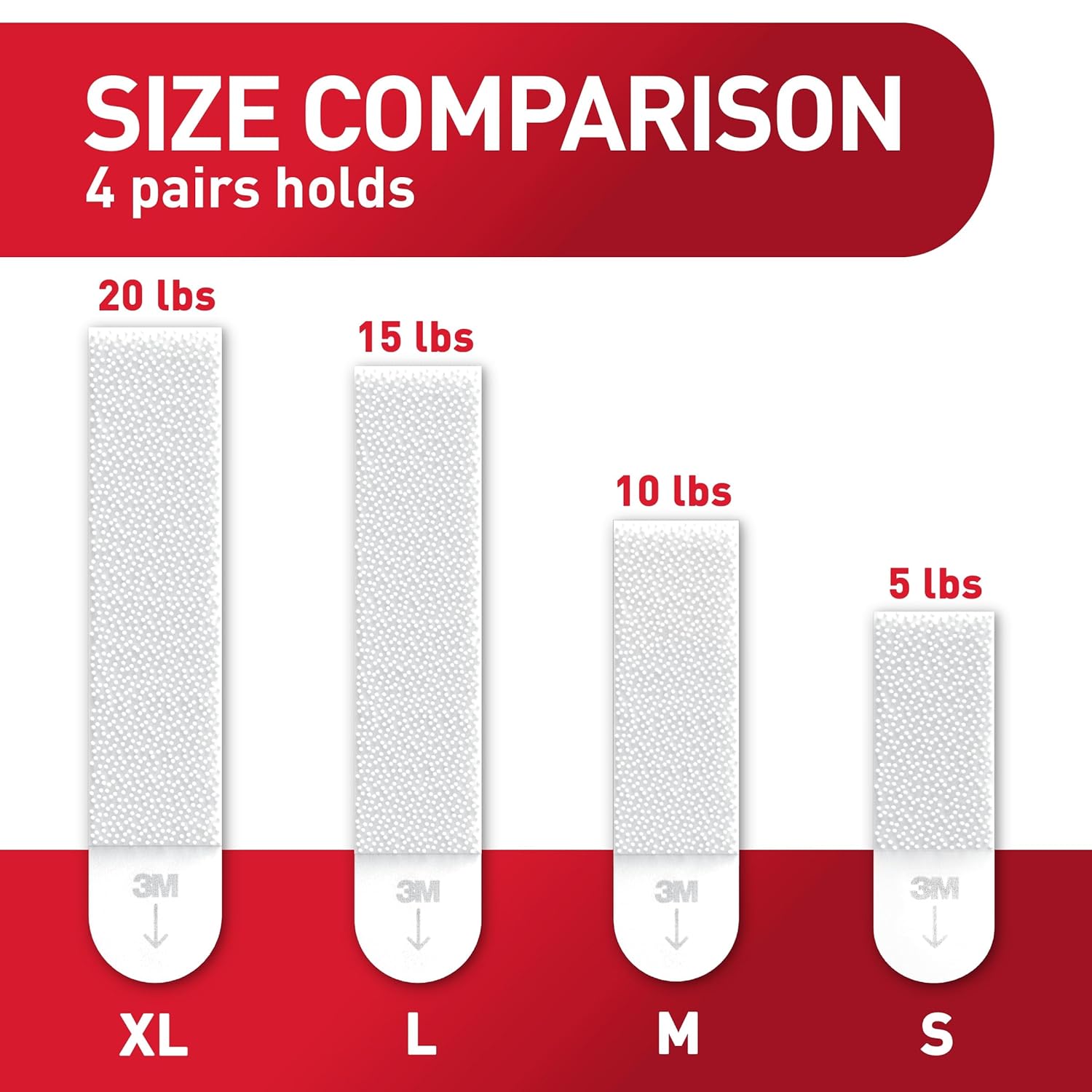 Command 20 lb XL 8 Pairs Heavyweight Picture Hanging Strips (16 Strips), Damage-Free Hangers for Picture Frames, No Tools Required, Ideal for Home Room Wall Decor, White Adhesive