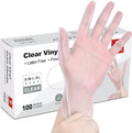 Schneider Clear Vinyl Exam Gloves, Latex-Free, Disposable Medical Gloves, Cleaning Gloves, Food Safe, Powder-Free, 4 mil