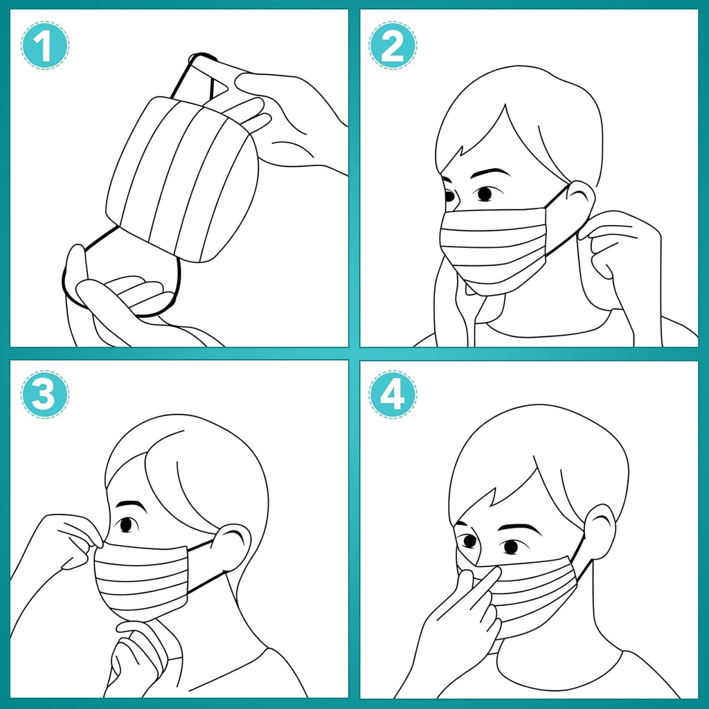 ZTANPS 100 PCS Disposable Face Masks, Black Disposable Masks, 3 Ply Protection Face Masks