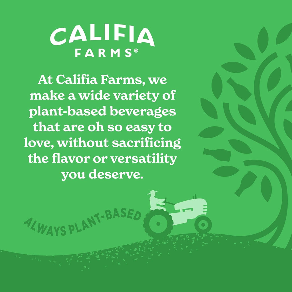 Califia Farms - Organic Unsweetened Almond Milk, 48 Oz, Dairy Free, Keto, Vegan, Plant Based, Organic Milk, Non GMO, Low Calorie, USDA Organic
