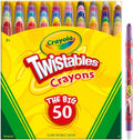 Crayola Mini Twistables Crayons for Kids (50ct), Essential Easter Basket Stuffers, No Peel Crayons for Coloring Books, Gift for Toddlers & Kids, Arts & Crafts Supplies, 3+