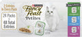 Purina Fancy Feast Gourmet Wet Cat Food Variety Pack, Petites Gravy Collection, break-apart tubs, 48 servings - (Pack of 24) 2.8 oz. Tubs