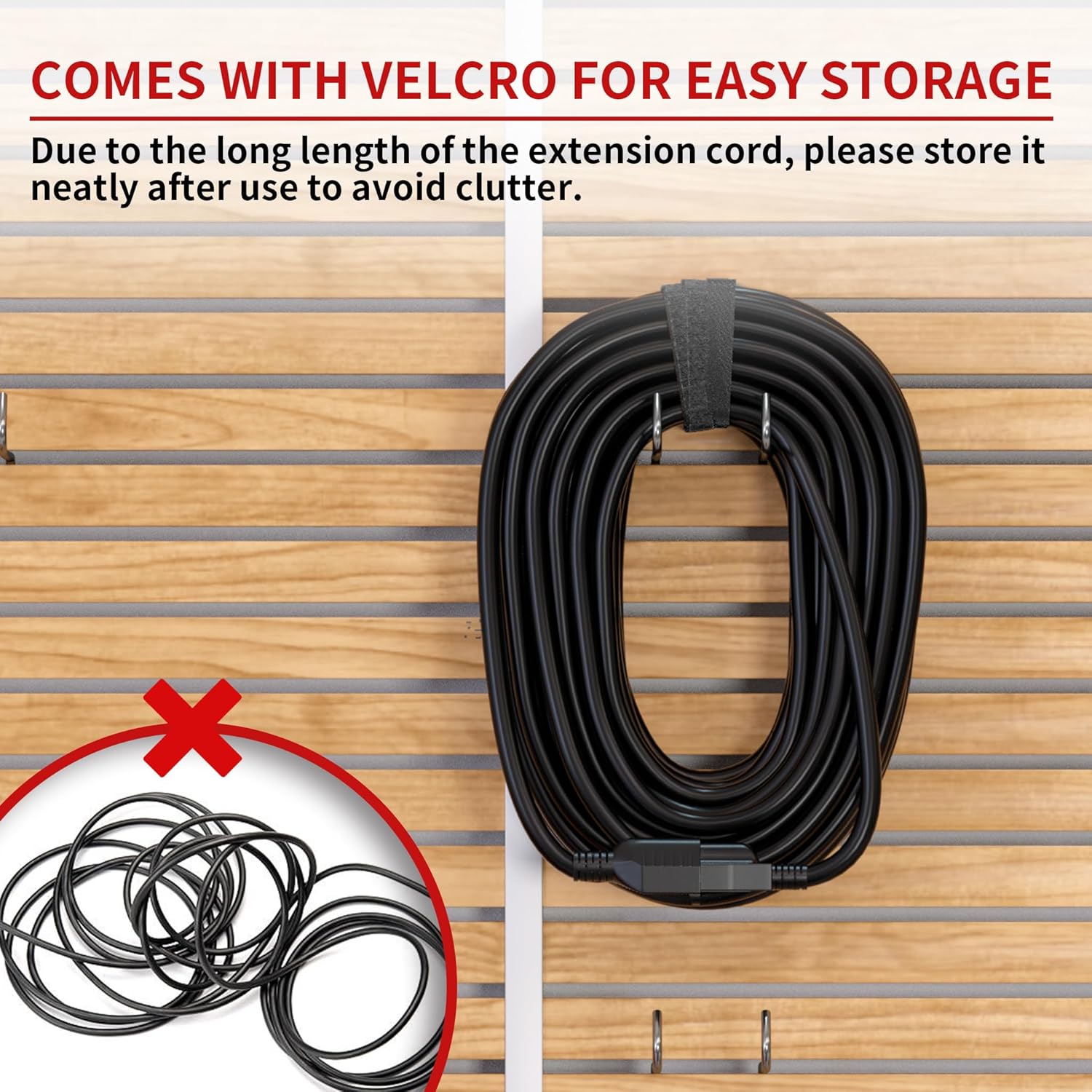 Skrizcable 16/3 25 FT Outdoor Extension Cord Waterproof, Weatherproof & Flame Retardant Black 3 Prong Power Cord Outside for Lawn & Garden, 13 Amps 1625 Watts 125 VAC 16AWG SJTW, ETL Listed