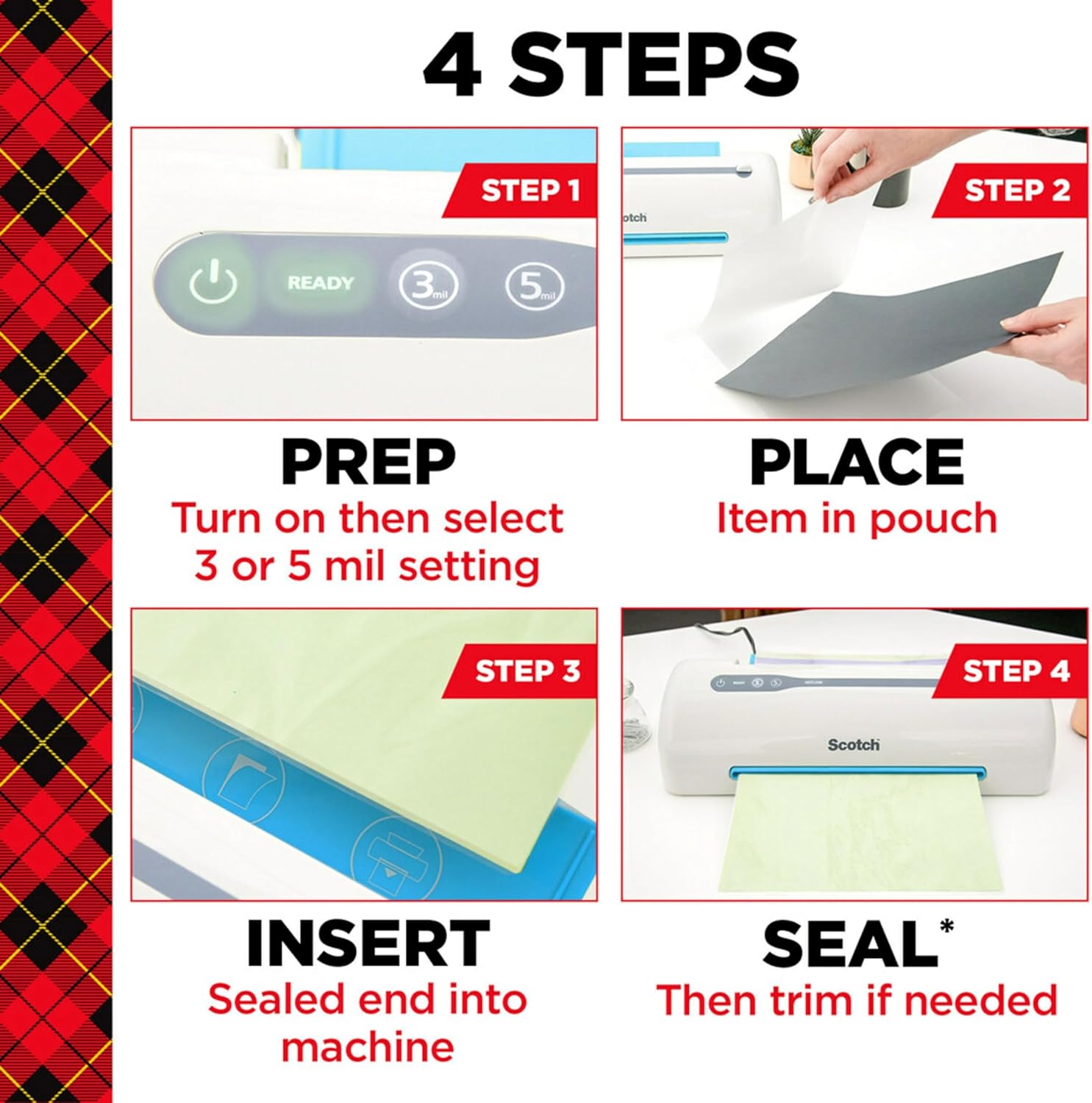 Scotch Thermal Laminating Pouches, 200 Count, Clear, 3 mil., Ideal Office or School Supplies, Fits Letter Sized Paper (8.9 in. × 11.4 in.)