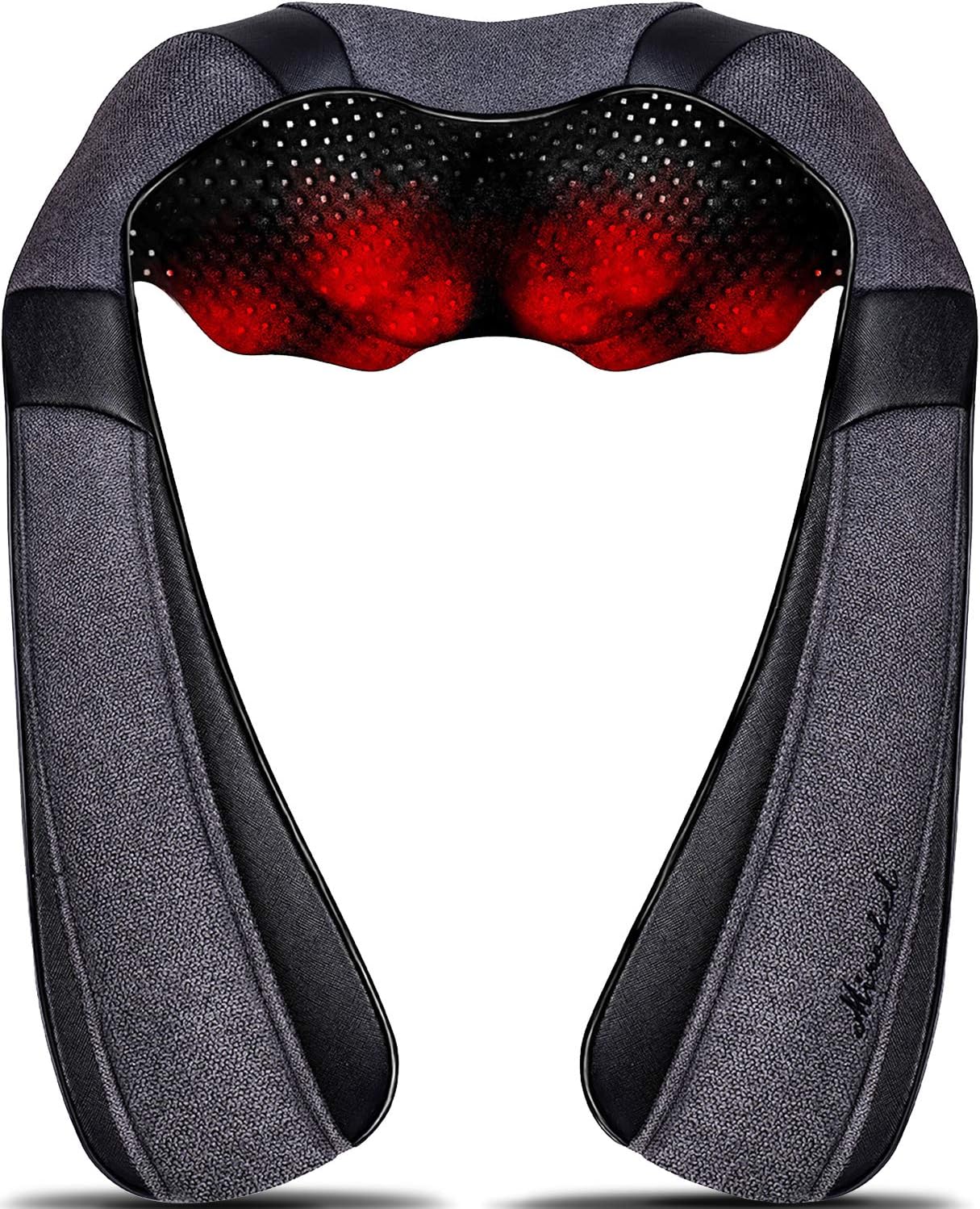 Mirakel Mothers Day Gifts for Mom Wife Women, Neck Massager for Pain Relief Deep Tissue, Electric Shiatsu Shoulder & Back Massager with Heat, Fathers Day Dad Gifts for Husband Men (NOT Cordless)