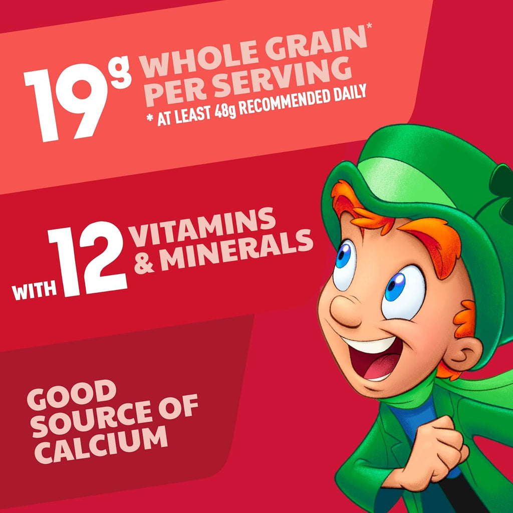 Lucky Charms Gluten Free Cereal with Marshmallows, Kids Breakfast Cereal, Made with Whole Grain, Giant Size, 26.1 oz