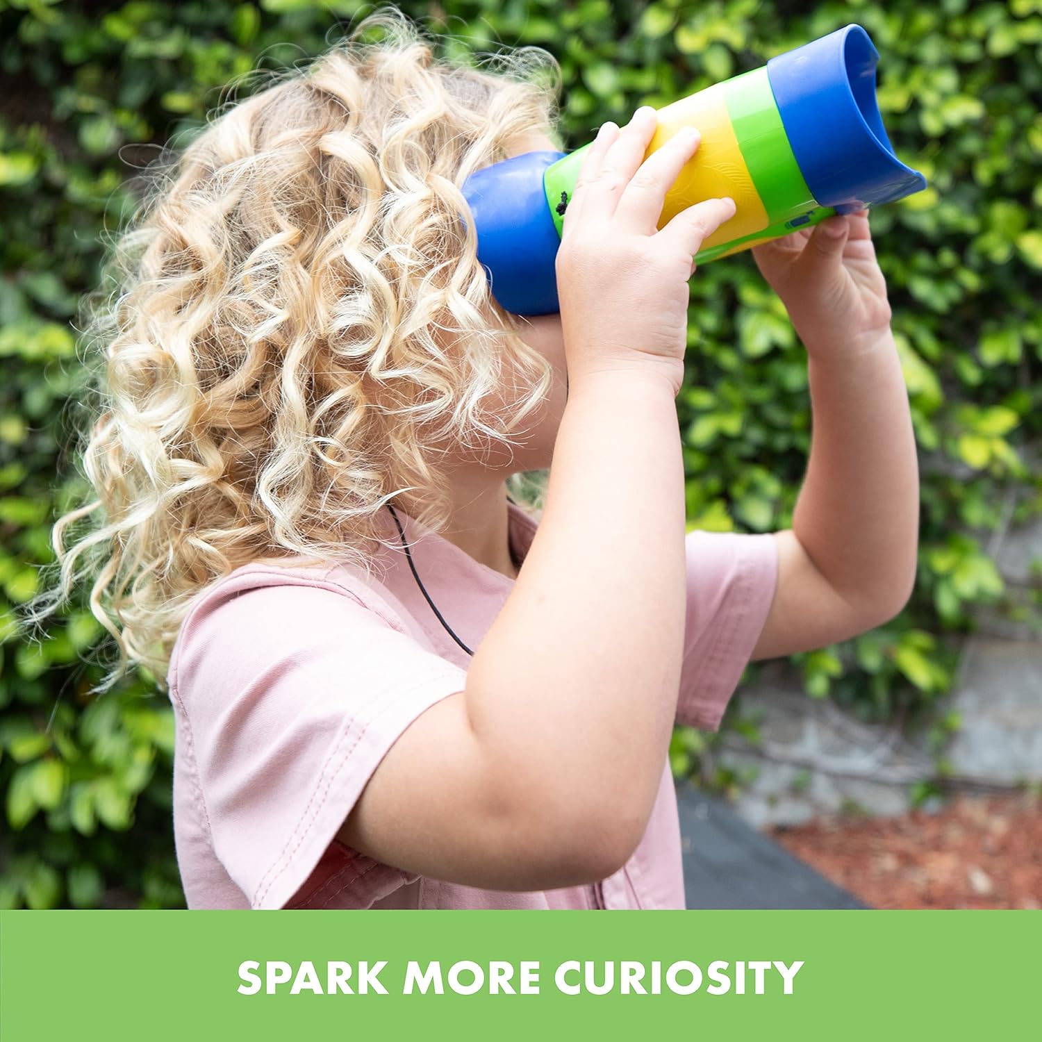 Educational Insights GeoSafari Kidnoculars - Toy Binoculars for Kids, Outdoor Toys for Kids Ages 4-8, Toddler Camping and Nature Toys, Lightweight Binoculars with Neck Strap, Bird Watching Gear