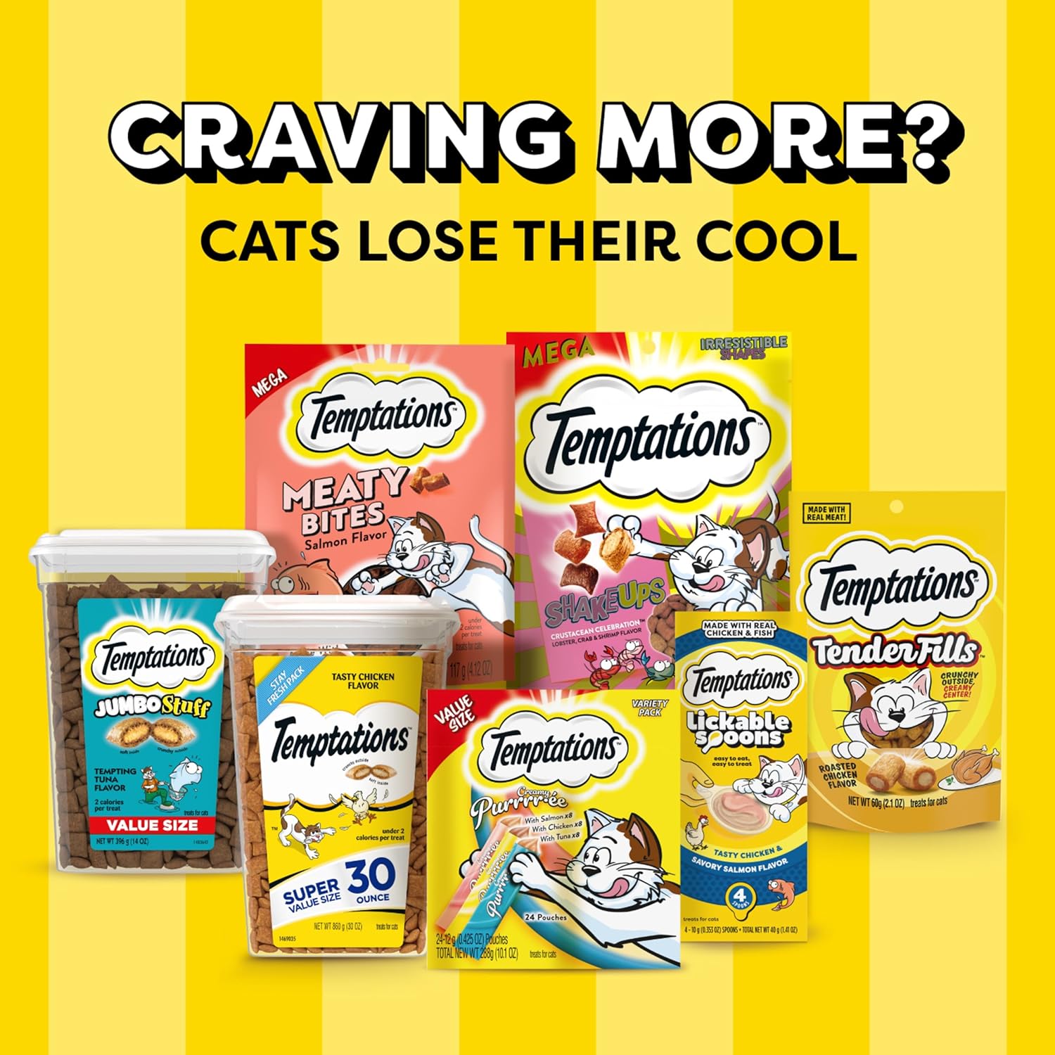 Temptations Cat Treats Classic Crunchy and Soft Cat Treats, Tasty Chicken Flavor, 30 oz. Tub