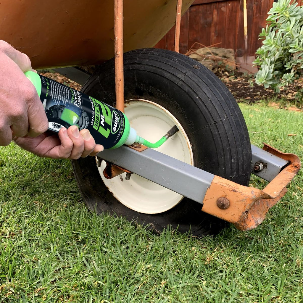 Slime 10193 Tire and Tube Sealant Puncture Repair Sealant, 2-in-1, Premium, Prevent and Repair, Suitable for Non-Highway Tires and Tubes, Non-Toxic, Eco-Friendly, 16oz Bottle