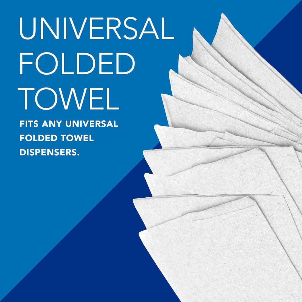 Scott® Professional Universal Multifold Paper Towels, Bulk (01840), Absorbency Pockets, 9.2" x 9.4" sheets, Standard Tier, Compressed, White (250 Sheets/Pack, 16 Packs/Case, 4,000 Sheets/Case)