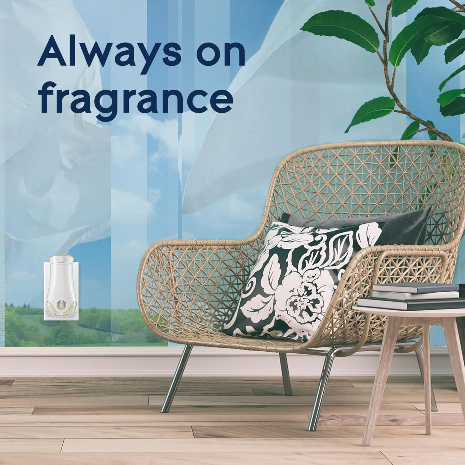 Glade PlugIns Refills Air Freshener, Scented and Essential Oils for Home and Bathroom, Clean Linen, 6.7 Fl Oz, 10 Count