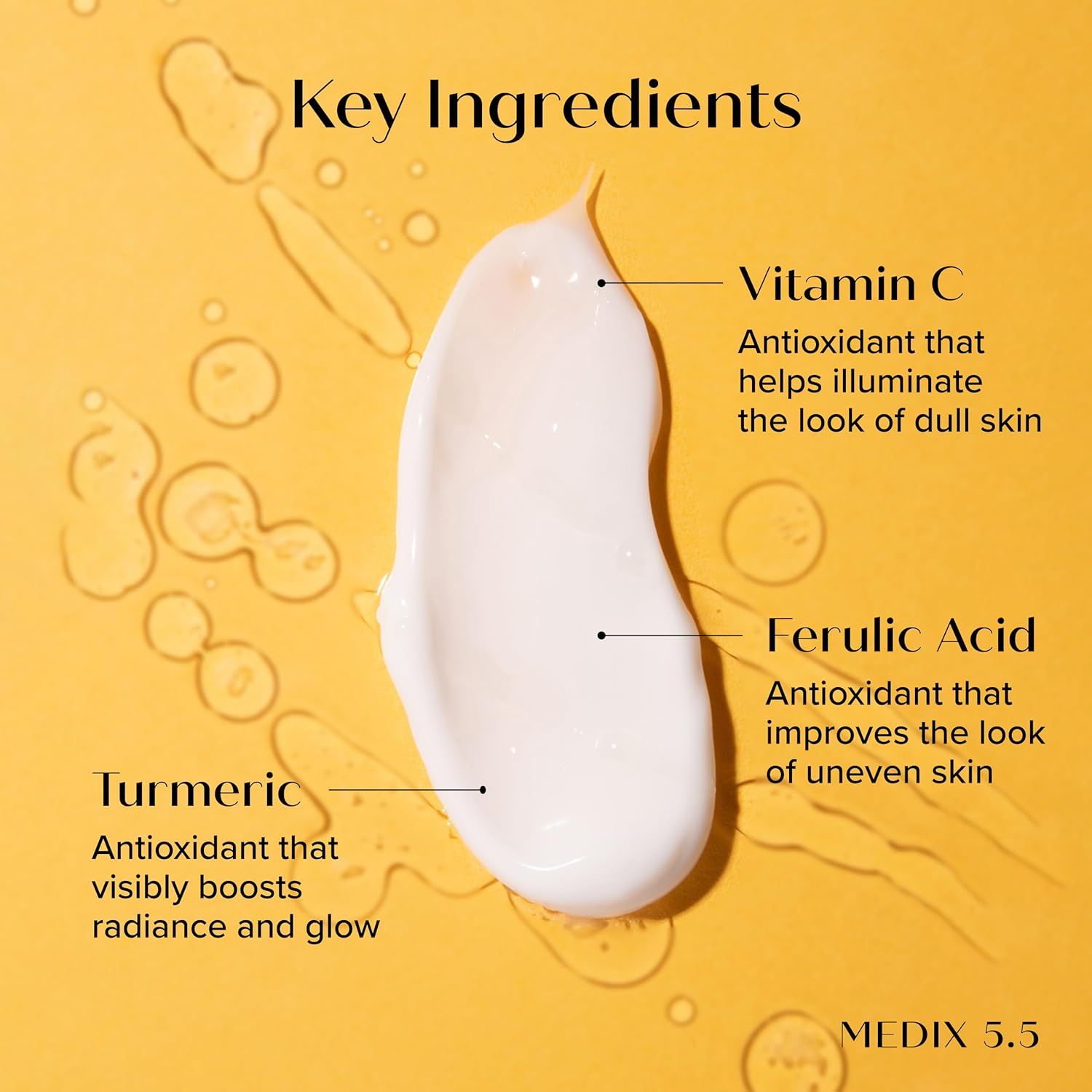 MEDIX Vitamin C Cream + Niacinamide Brightening Body Lotion | Anti Aging Moisturizer Vitamin C Lotion For Women & Men To Soften The Look Of Dark Spots, Wrinkles, & Uneven Looking Skin Tone, 15 Fl Oz