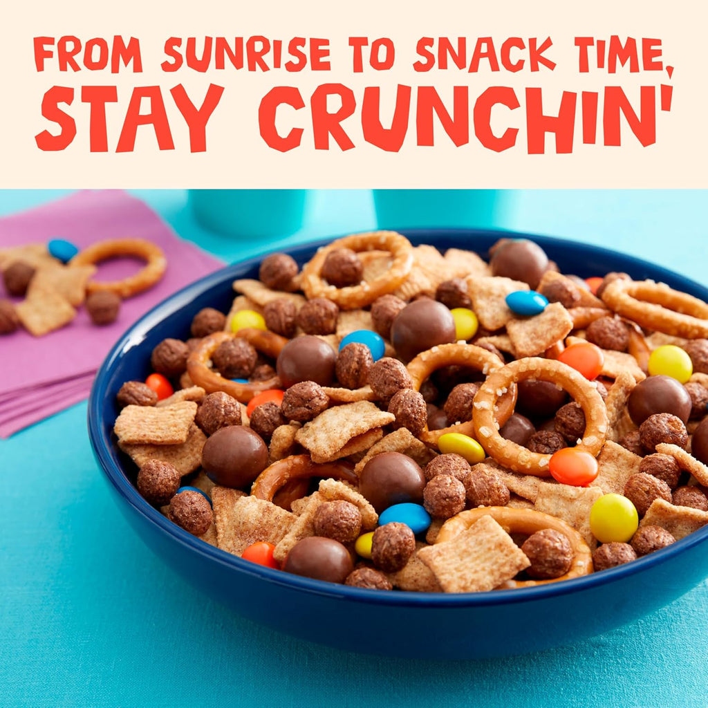 Cinnamon Toast Crunch Breakfast Cereal, Crispy Cinnamon Cereal, Mega Size, 27 oz