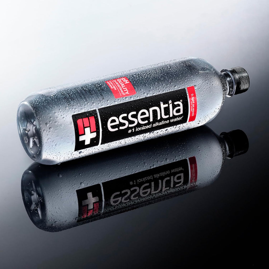 Essentia Water Bottled, Ionized Alkaline Water:99.9% Pure, Infused With Electrolytes, 9.5 pH Or Higher With A Clean, Smooth Taste, 1 Liter (Pack of 12)