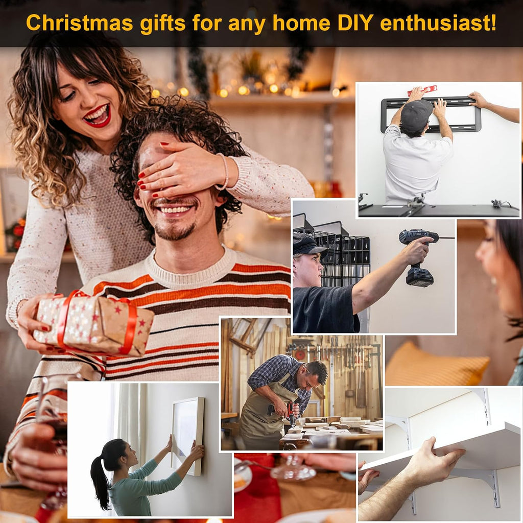 Stud Finder Wall Scanner - 5 in 1 Stud Finder Tool w/Smart Chip and HD LCD Display, Stud Detector Beam Finders for the Center and Edge of Wood AC Wire Metal Studs Joist Pipe (‎Silver Plate)