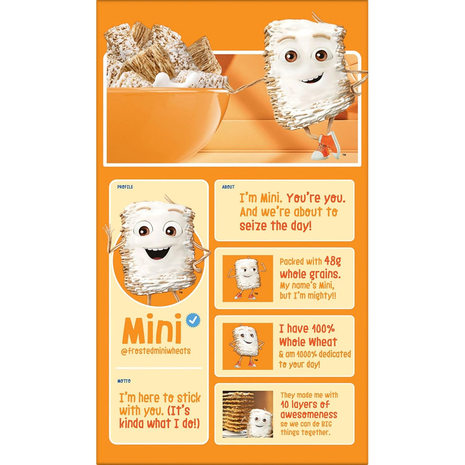 Kellogg’s Frosted Mini-Wheats Breakfast Cereal, High Fiber, 48g Whole Grain, Giant Size, 29.5 oz