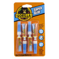 Gorilla Super Glue, Fast‑Setting, Impact‑Tough All‑Purpose Adhesive with Anti-Clog Cap, 4 -3 g Tubes, (Pack of 1) - Clear