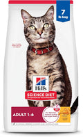 Hill's Science Diet Adult 1-6 Premium Nutrition Dry Cat Food, Chicken Recipe, 7 lb. Bag