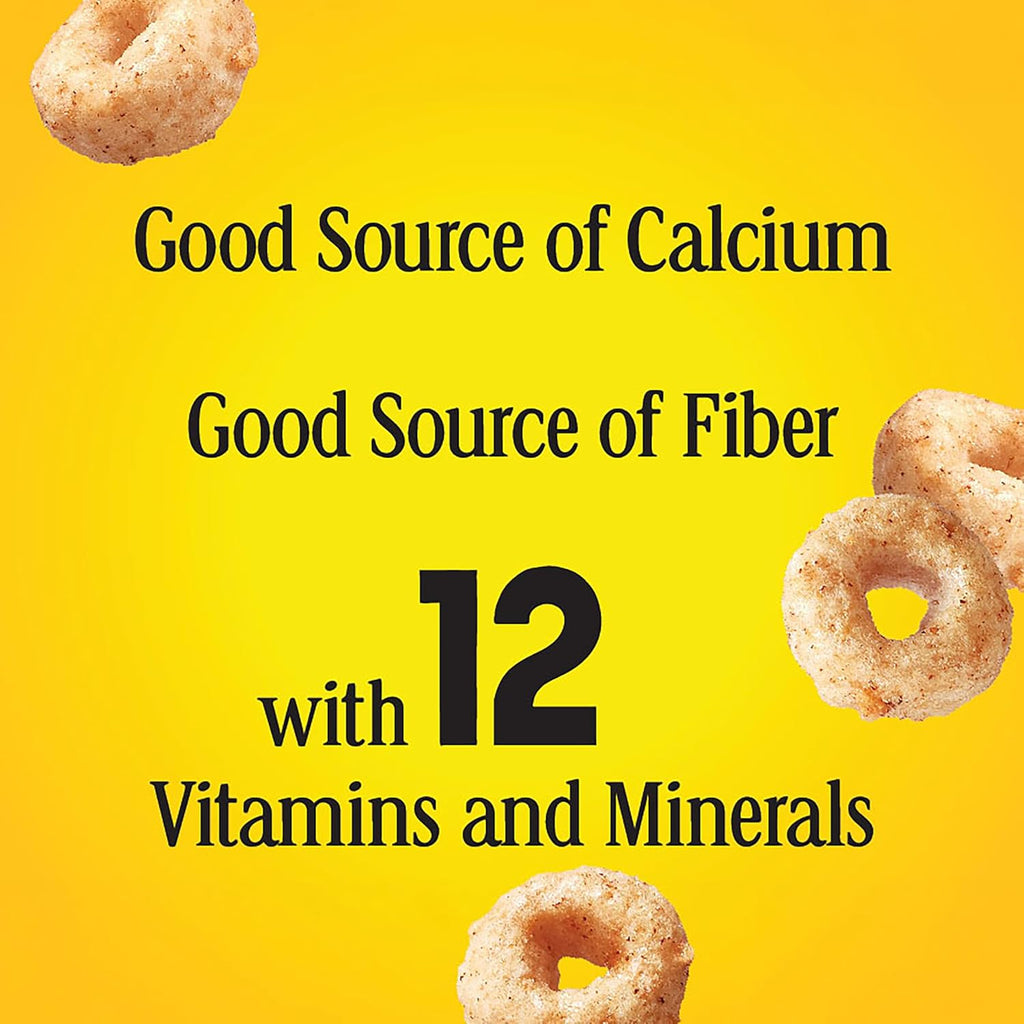 Apple Cinnamon Cheerios, Heart Healthy Gluten Free Breakfast Cereal, Made with Whole Grain Oats, Family Size, 19 oz