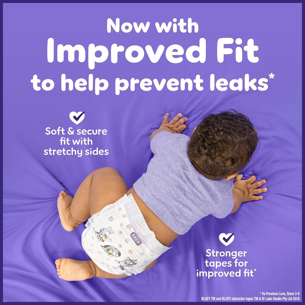 Luvs Diapers - Size 5, 172 Count, Bluey Platinum Protection Baby Diaper
